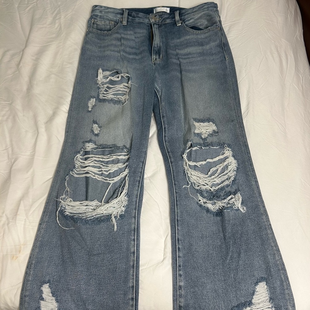 Distressed Blue Women's Jeans